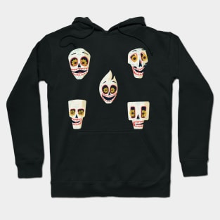 Cute Sugar Skulls Stickers #1 Hoodie